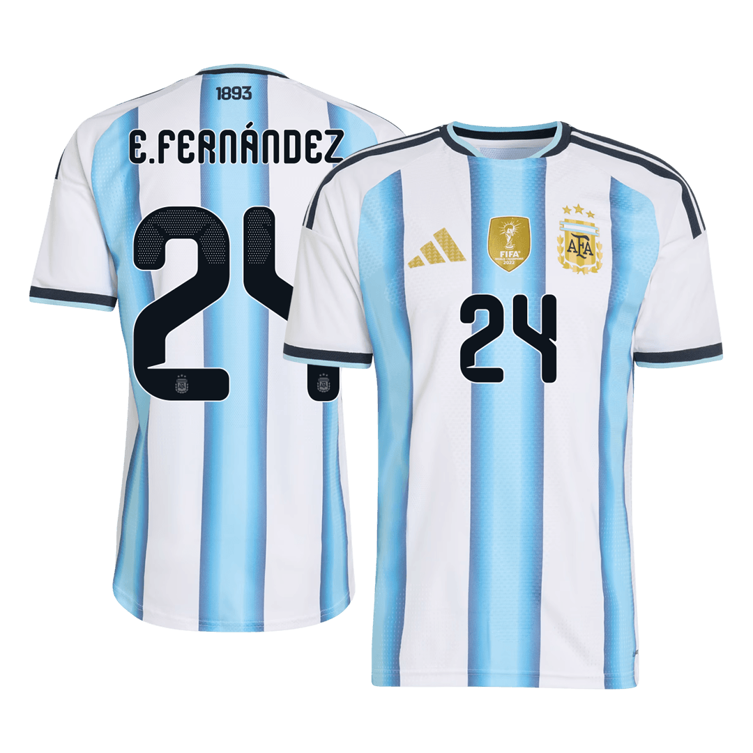 Pánske Futbalový Dres Argentína Domáci MS 2026 Hráčska Verzia - E. FERNÁNDEZ #24