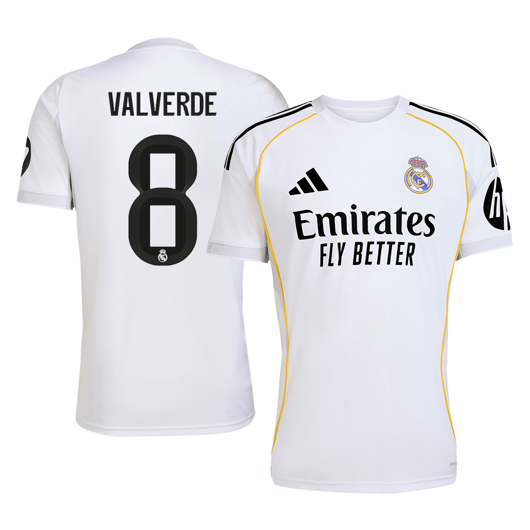Real Madrid pánsky domáci futbalový dres 2025/26 - VALVERDE #8 (Prémiová kvalita)
