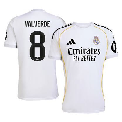 Real Madrid pánsky domáci futbalový dres 2025/26 - VALVERDE #8 (Prémiová kvalita)