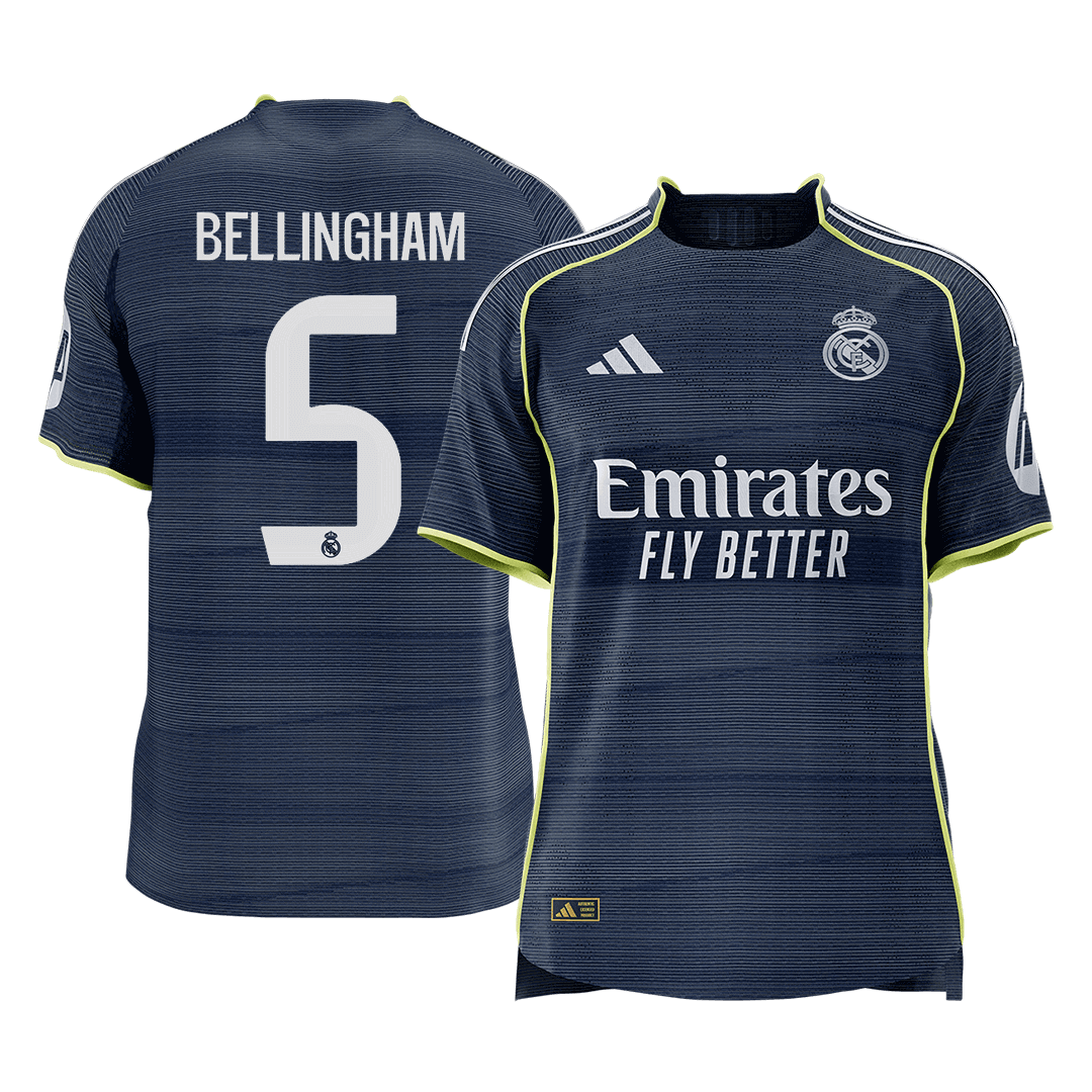 Real Madrid pánsky vonkajší futbalový dres 2025/26 - BELLINGHAM #5 [hráčska verzia] (Prémiová kvalita)