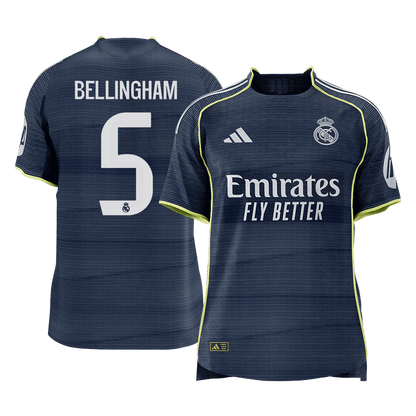 Real Madrid pánsky vonkajší futbalový dres 2025/26 - BELLINGHAM #5 [hráčska verzia] (Prémiová kvalita)
