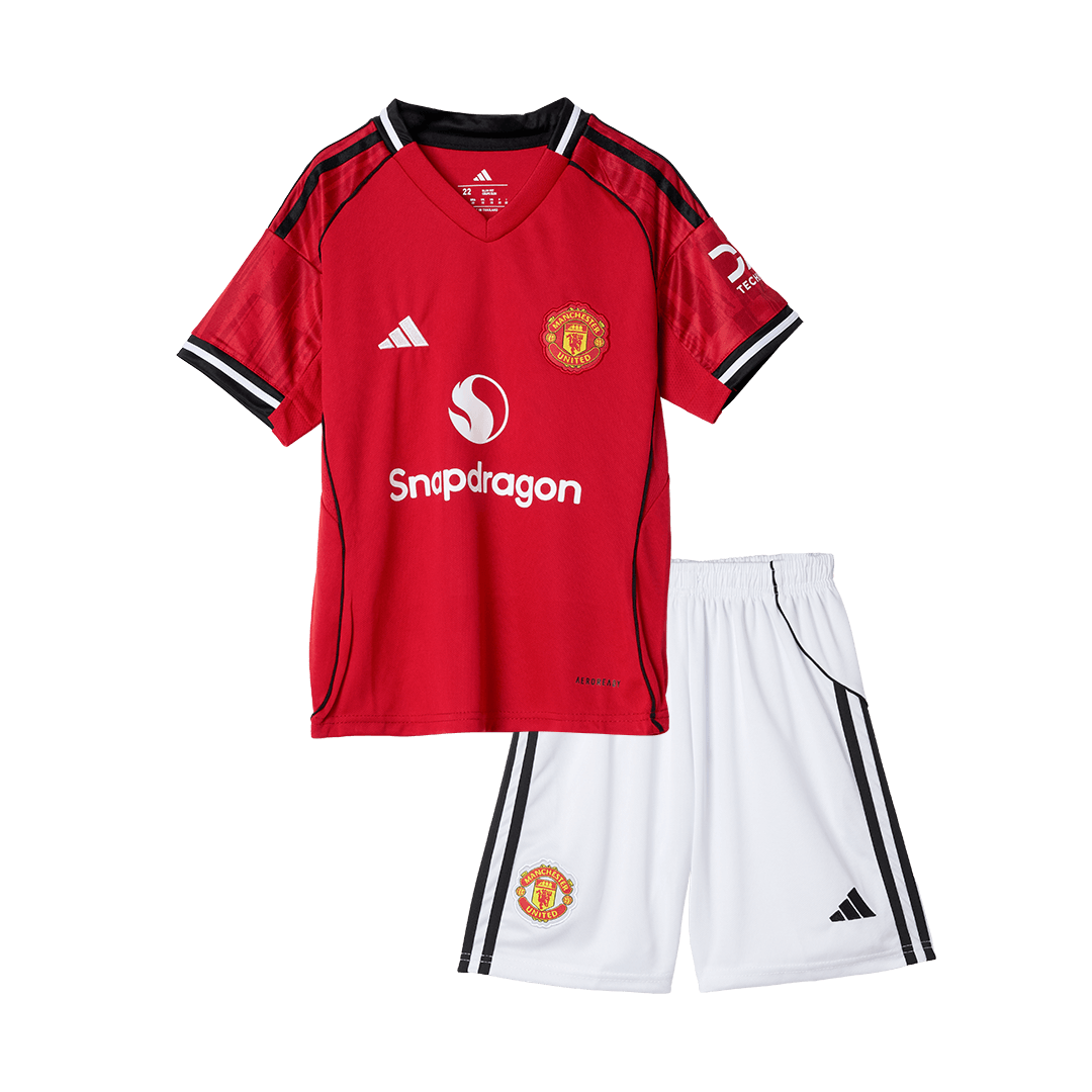 Manchester United detská domáca futbalová súprava 2025/26