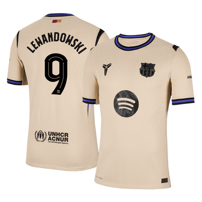 Barcelona pánsky vonkajší futbalový dres 2025/26 UCL - LEWANDOWSKI #9 [hráčska verzia]