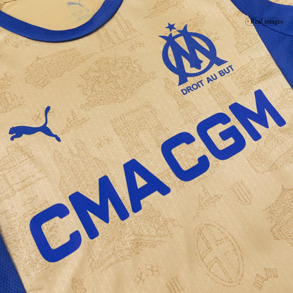Marseille pánsky štvrtý futbalový dres 2025/26 [hráčska verzia]