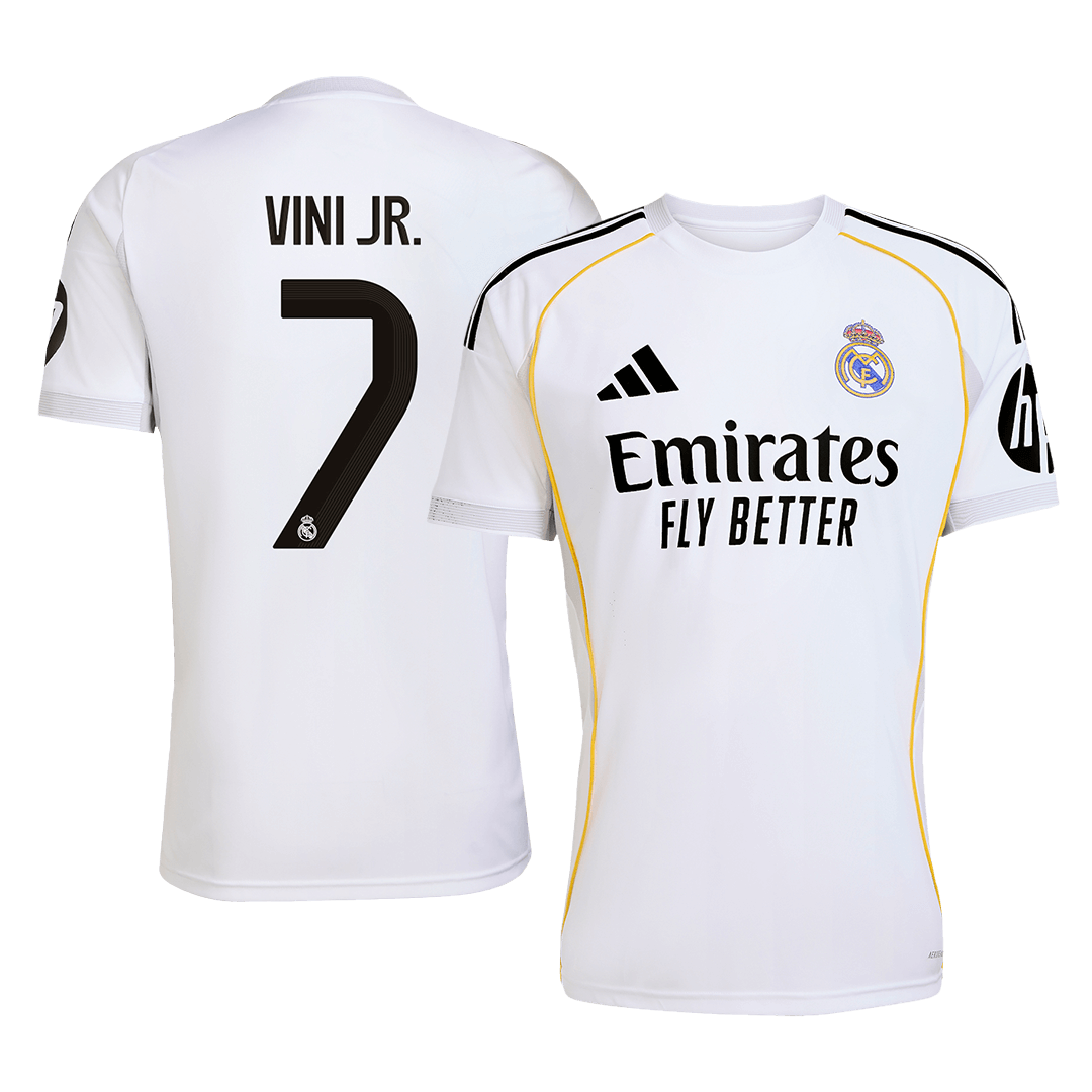 Real Madrid pánsky domáci futbalový dres 2025/26 - VINI JR. #7 (Prémiová kvalita)