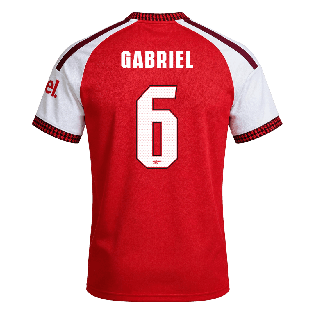 Arsenal pánsky Domáci futbalový dres 2026/27 – GABRIEL #6 – UCL