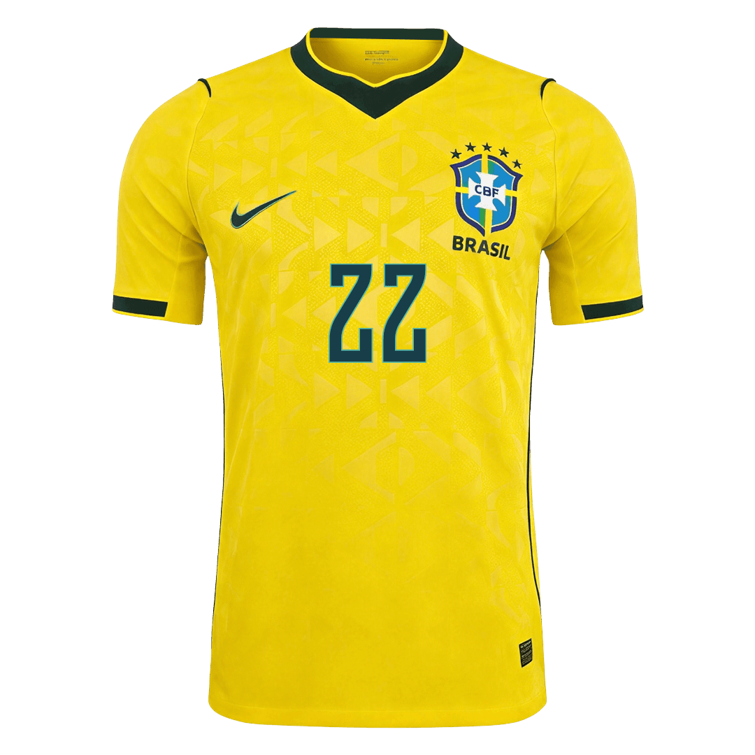 Pánske Futbalový Dres Brazília Domáci MS 2026 Hráčska Verzia - JOÃO PEDRO #22