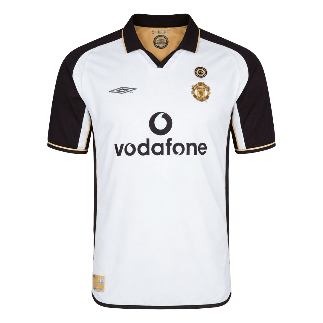 Manchester United pánsky vonkajší retro futbalový dres 2001/02