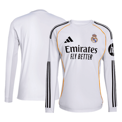 Real Madrid pánsky domáci futbalový dres s dlhými rukávmi 2025/26