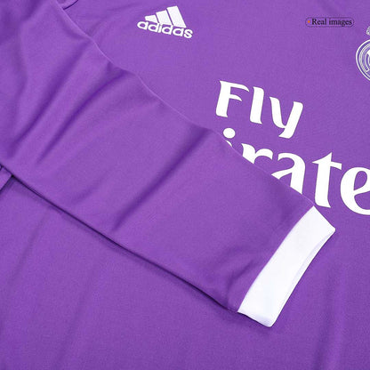 Real Madrid pánsky vonkajší retro futbalový dres s dlhými rukávmi 2016/17 - MODRIĆ #19