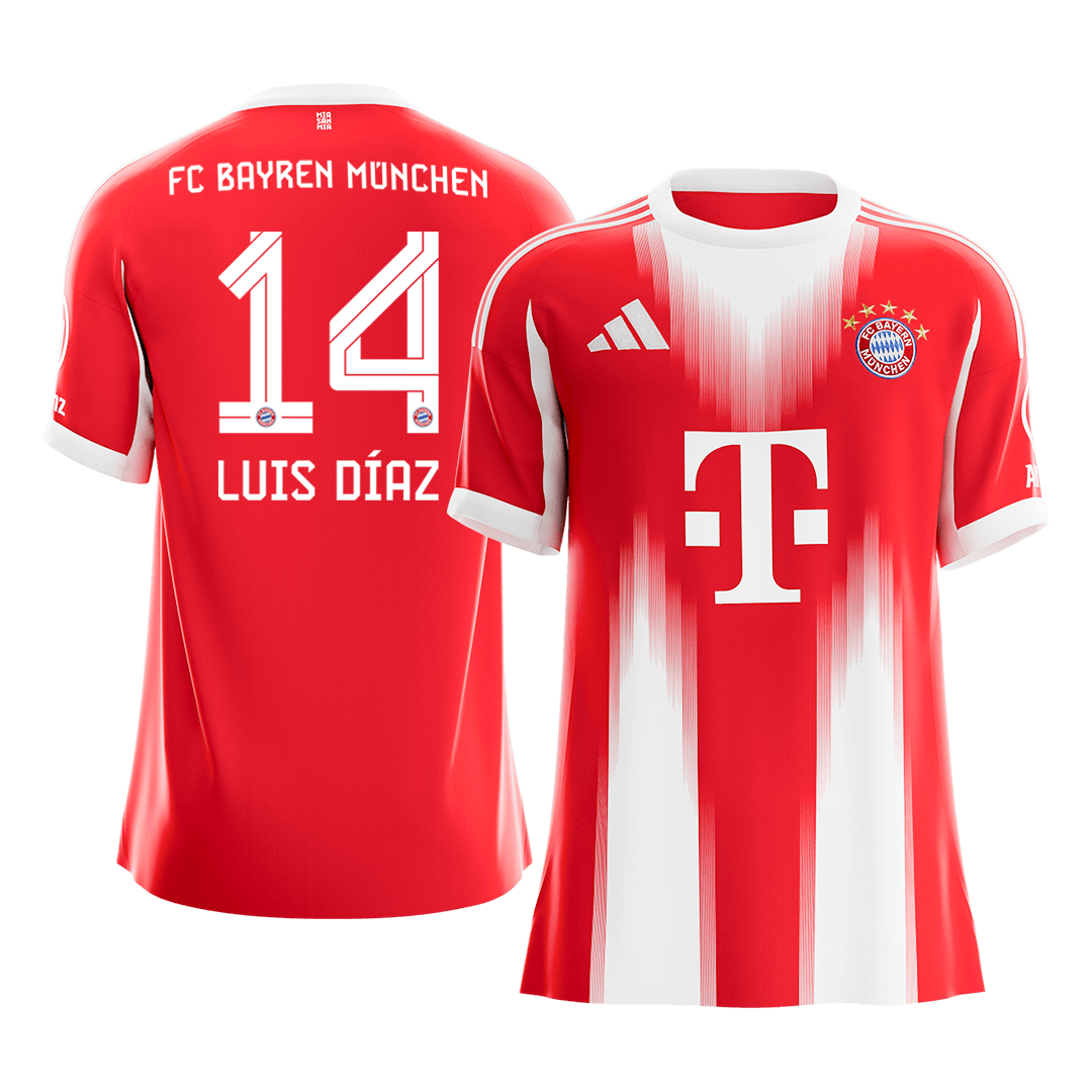 Bayern Mníchov pánsky domáci futbalový dres 2025/26 - LUIS DÍAZ #14 (Prémiová kvalita)