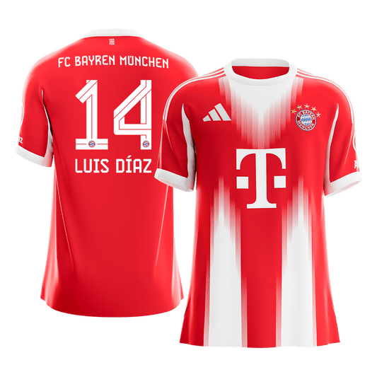 Bayern Mníchov pánsky domáci futbalový dres 2025/26 - LUIS DÍAZ #14 (Prémiová kvalita)