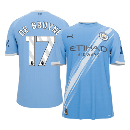Manchester City pánsky domáci futbalový dres 2025/26 - DE BRUYNE #17 (Prémiová kvalita)