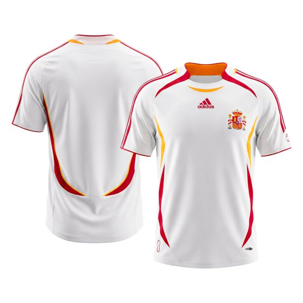 Španielsko pánsky vonkajší retro futbalový dres 2006