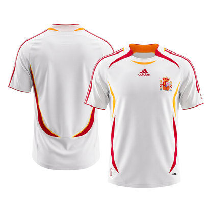 Španielsko pánsky vonkajší retro futbalový dres 2006