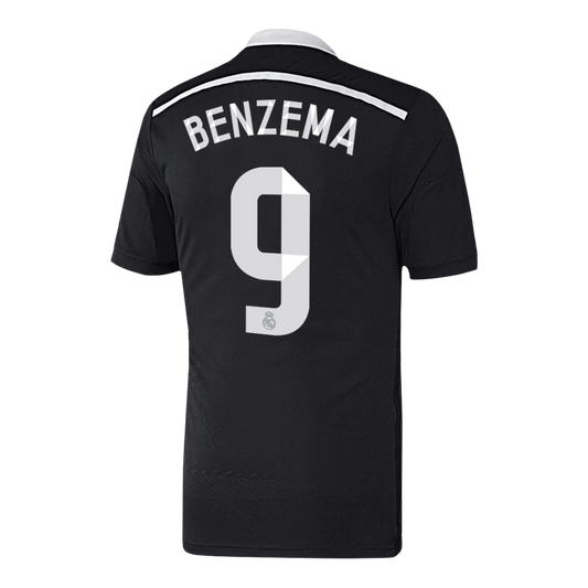 Real Madrid pánsky tretí retro futbalový dres 2014/15 - BENZEMA #9