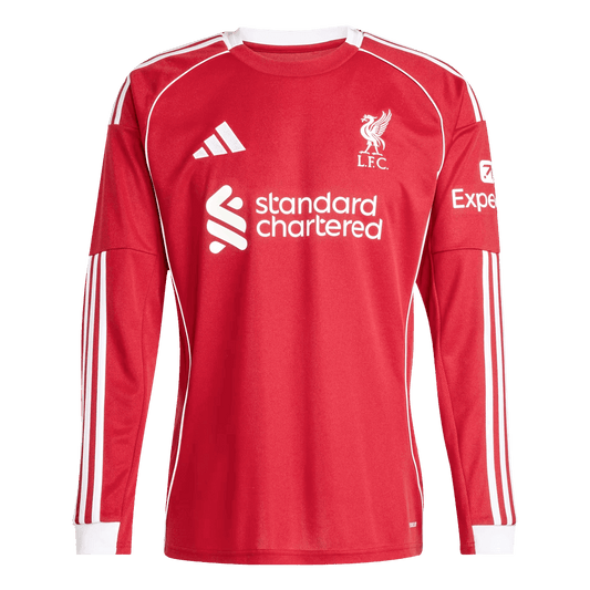 Liverpool pánsky domáci futbalový dres s dlhými rukávmi 2025/26