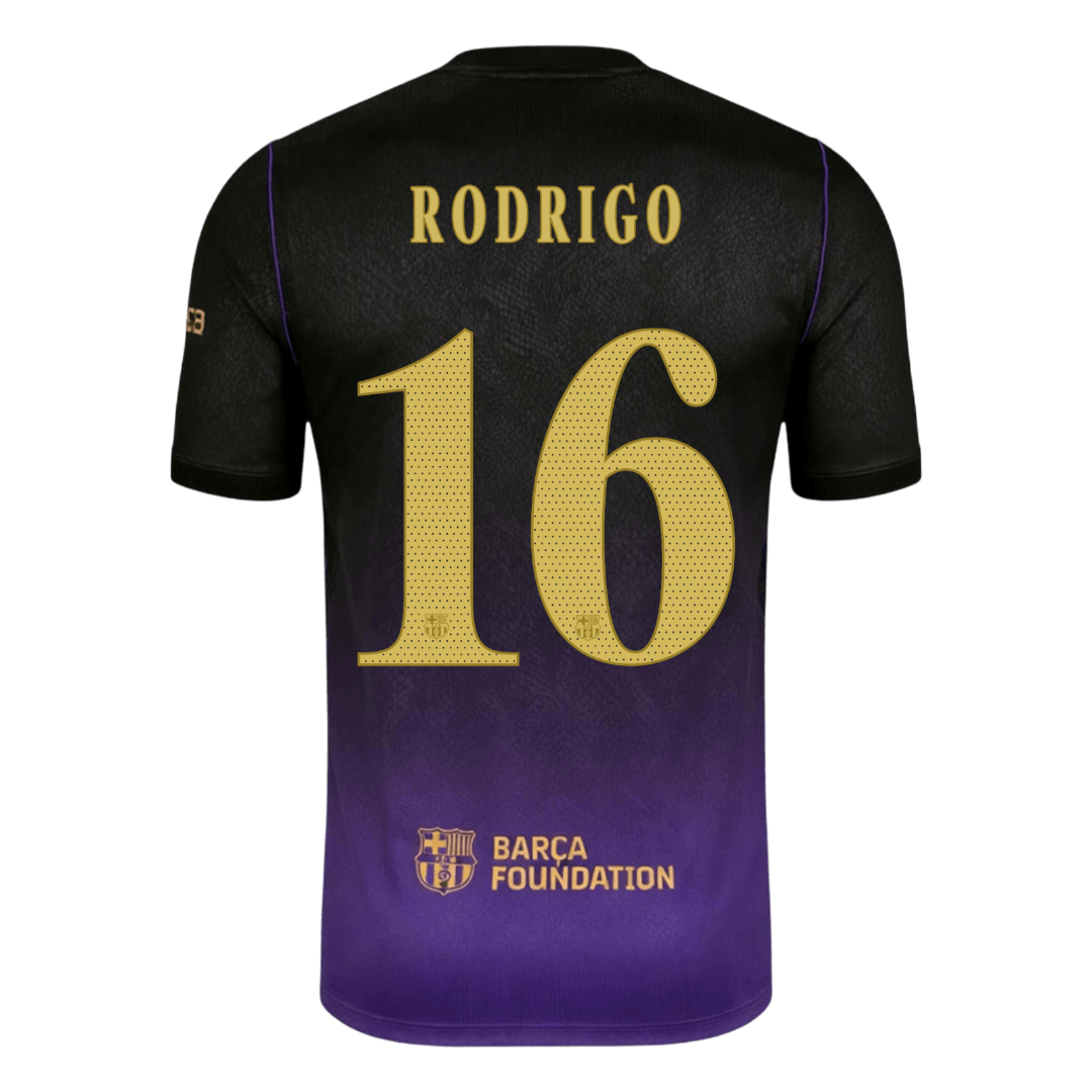 Barcelona pánsky Vonkajší futbalový dres 2026/27 – RODRIGO #16 – UCL