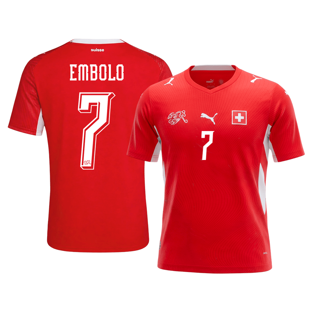 Švajčiarsko pánsky domáci futbalový dres MS 2026 - EMBOLO #7