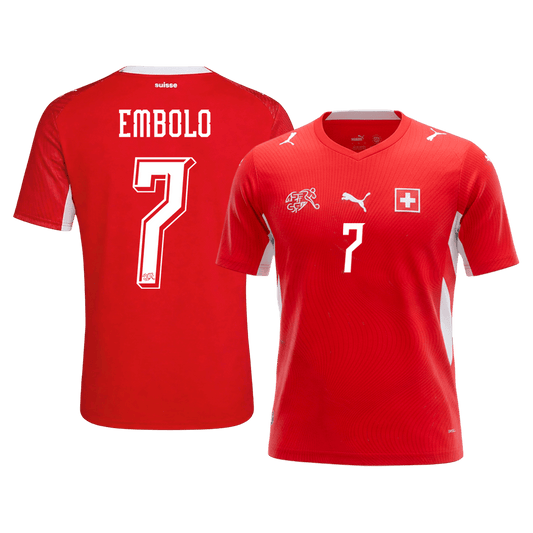 Švajčiarsko pánsky domáci futbalový dres MS 2026 - EMBOLO #7