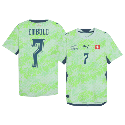 Pánske Futbalový Dres Švajčiarsko Vonkajší MS 2026 - EMBOLO #7