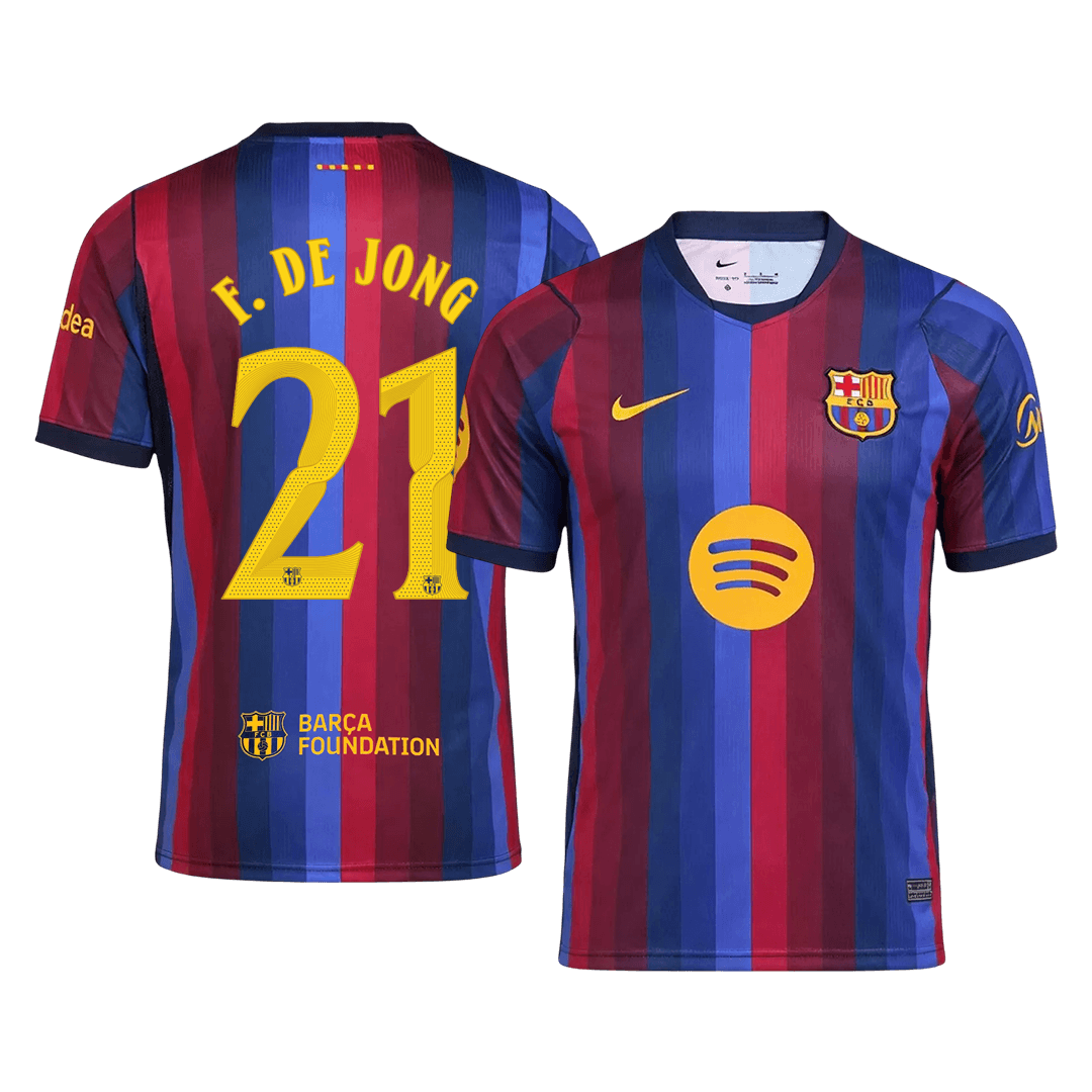 Barcelona pánsky domáci futbalový dres 2026/27 – F. DE JONG #21 – UCL