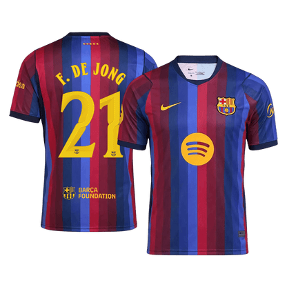 Barcelona pánsky domáci futbalový dres 2026/27 – F. DE JONG #21 – UCL