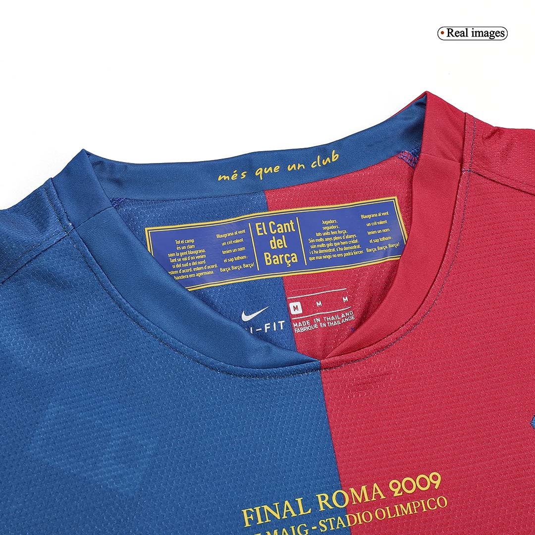 Barcelona pánsky domáci retro futbalový dres s dlhými rukávmi 2008/09 UCL Final - A.INIESTA #8