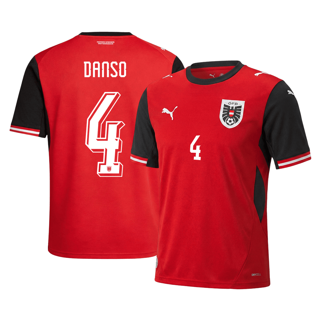 Rakúsko pánsky domáci futbalový dres MS 2026 - DANSO #4