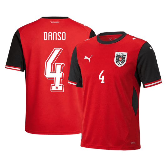 Rakúsko pánsky domáci futbalový dres MS 2026 - DANSO #4