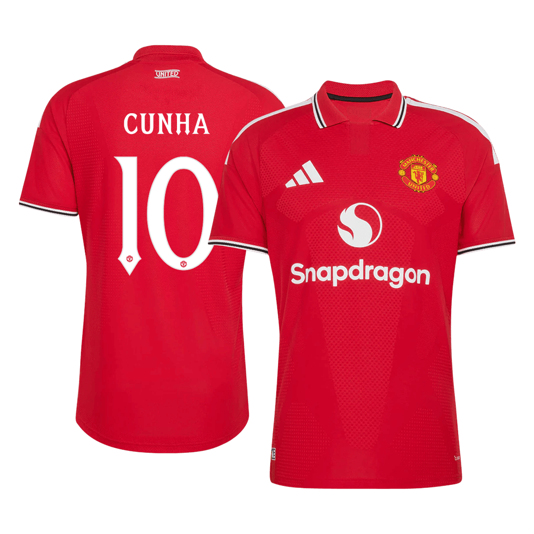 Manchester United pánsky Domáci futbalový dres 2026/27 – CUNHA #10 – UCL [hráčska verzia]