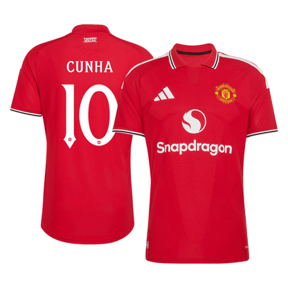 Manchester United pánsky Domáci futbalový dres 2026/27 – CUNHA #10 – UCL [hráčska verzia]