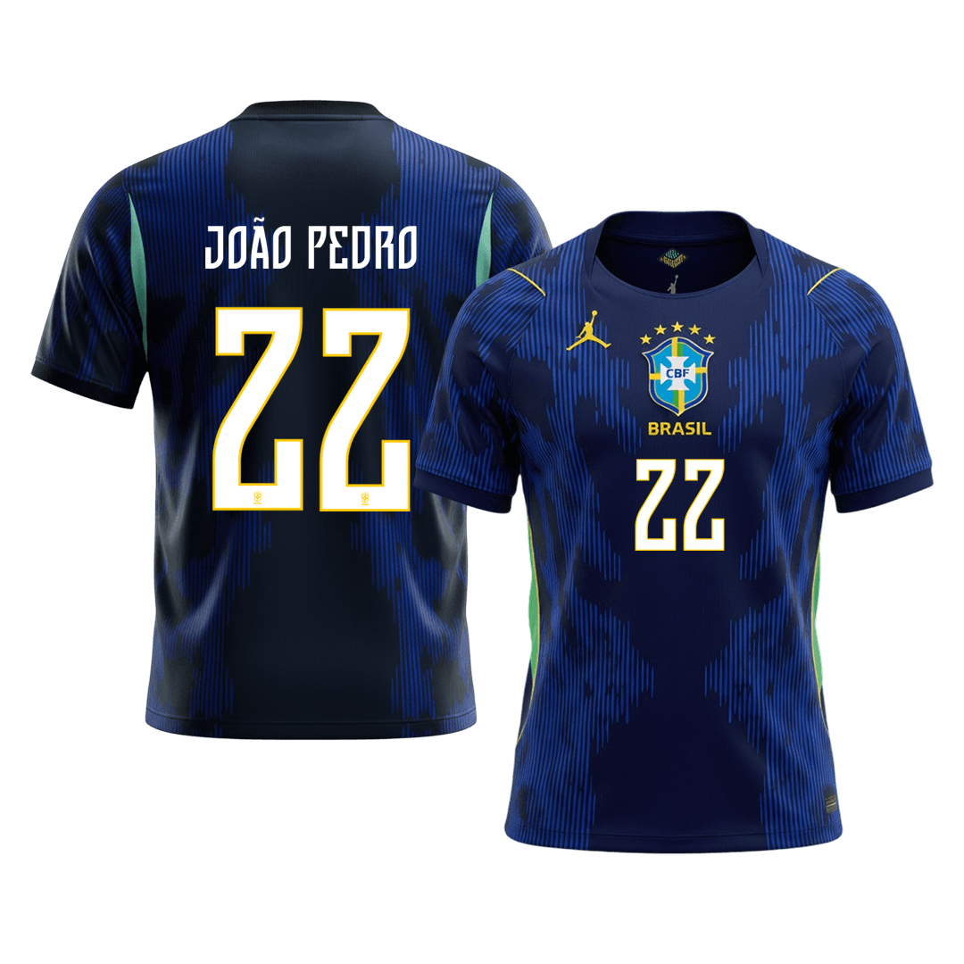 Pánske Futbalový Dres Brazília Vonkajší MS 2026 - JOÃO PEDRO #22