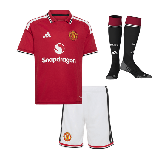 Manchester United detský Domáci futbalový komplet so štulpňami 2026/27