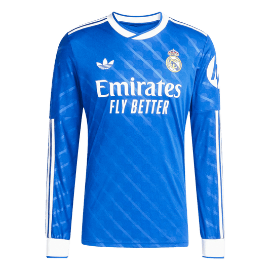 Real Madrid pánsky tretí futbalový dres s dlhými rukávmi 2025/26