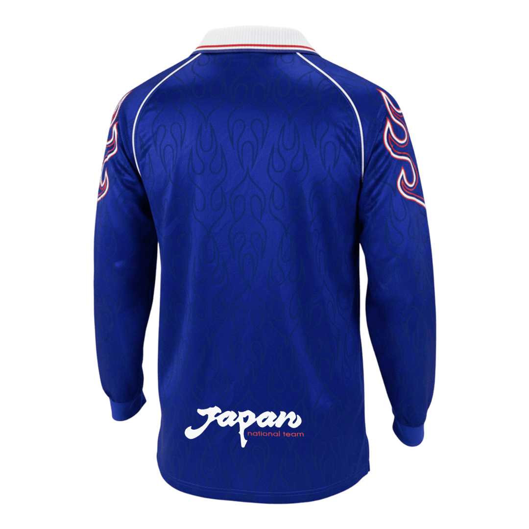 Japonsko pánsky domáci retro futbalový dres s dlhými rukávmi MS 1998