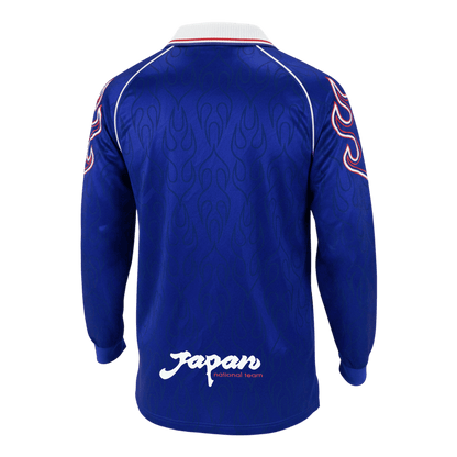 Japonsko pánsky domáci retro futbalový dres s dlhými rukávmi MS 1998