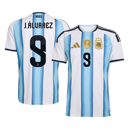 Argentína pánsky domáci futbalový dres MS 2026 - J.ÁLVAREZ #9 (Prémiová kvalita)