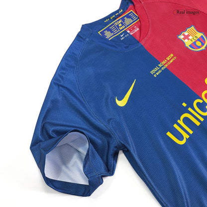 Barcelona pánsky domáci retro futbalový dres 2008/09 UCL Final - A.INIESTA #8