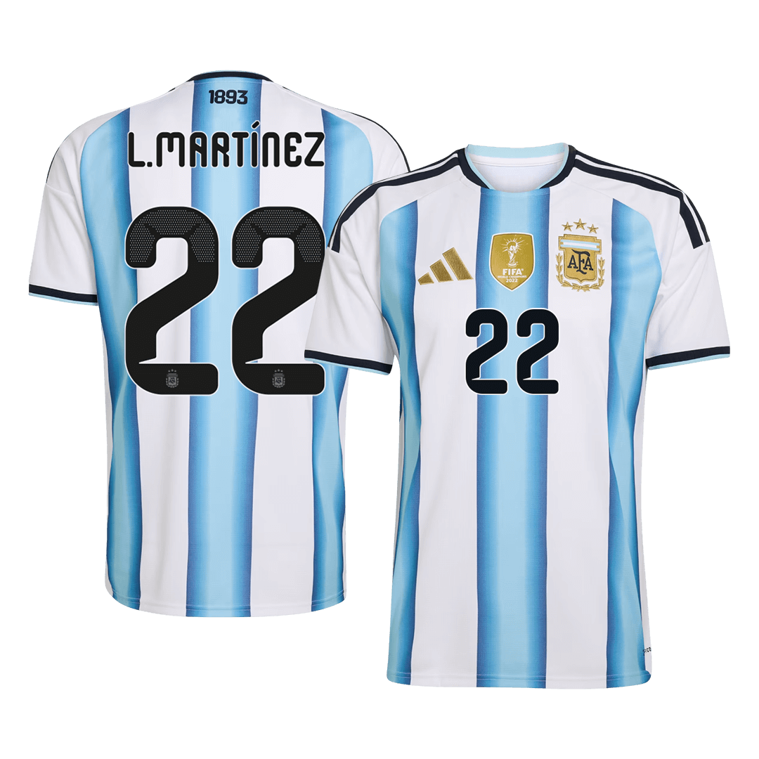 Argentína pánsky domáci futbalový dres MS 2026 - L.MARTÍNEZ #22 (Prémiová kvalita)