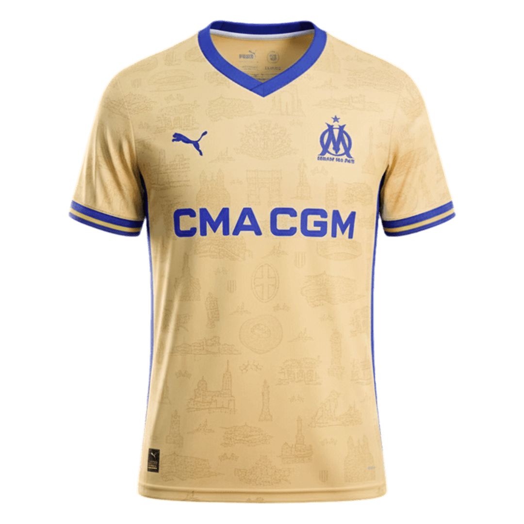 Marseille pánsky štvrtý futbalový dres 2025/26