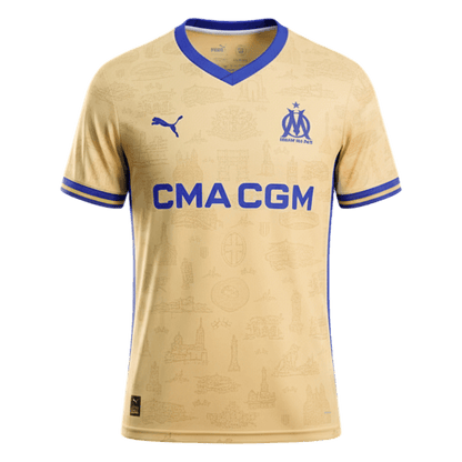 Marseille pánsky štvrtý futbalový dres 2025/26