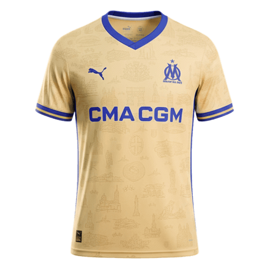 Marseille pánsky štvrtý futbalový dres 2025/26