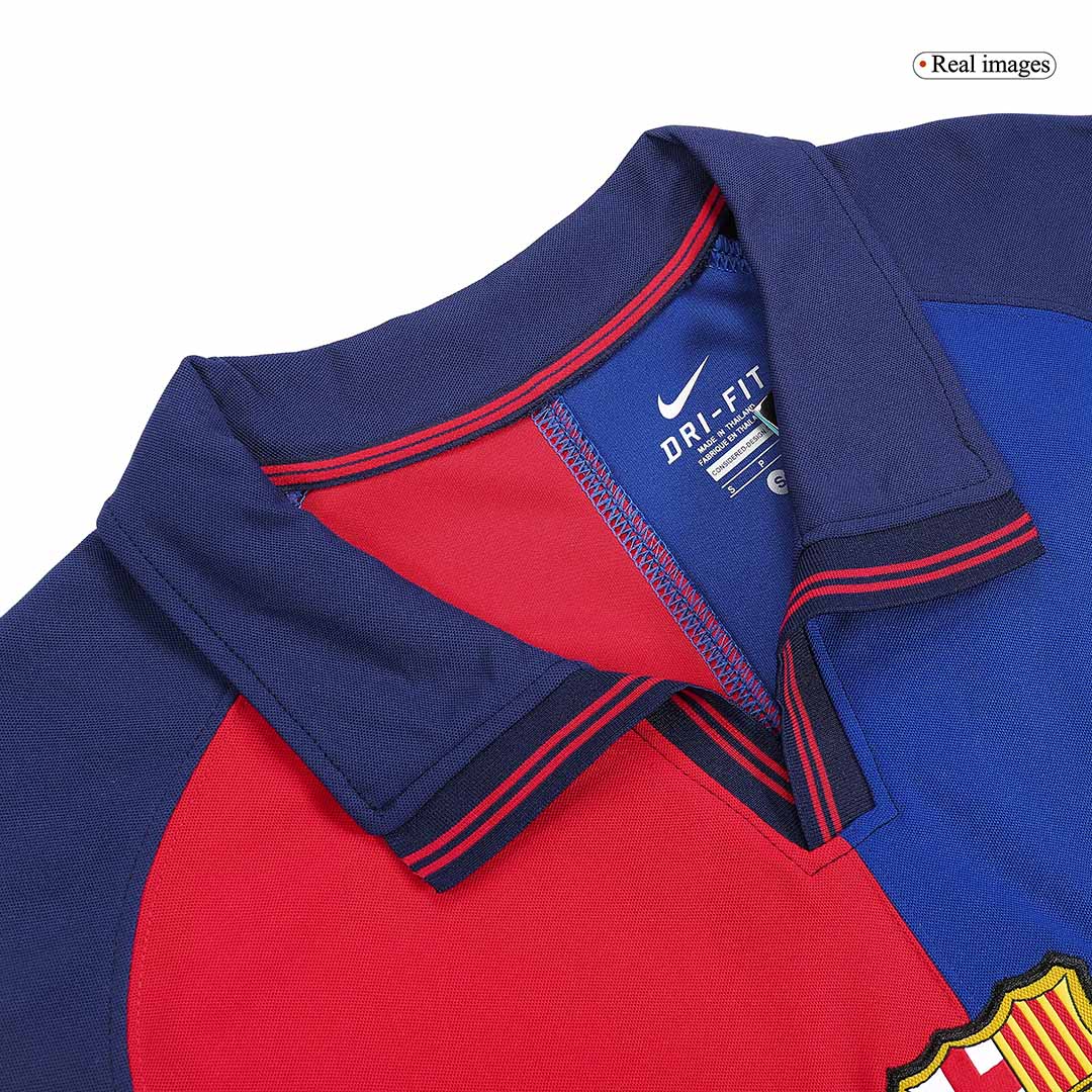 Barcelona pánsky domáci retro futbalový dres 1999/00 - RIVALDO #11