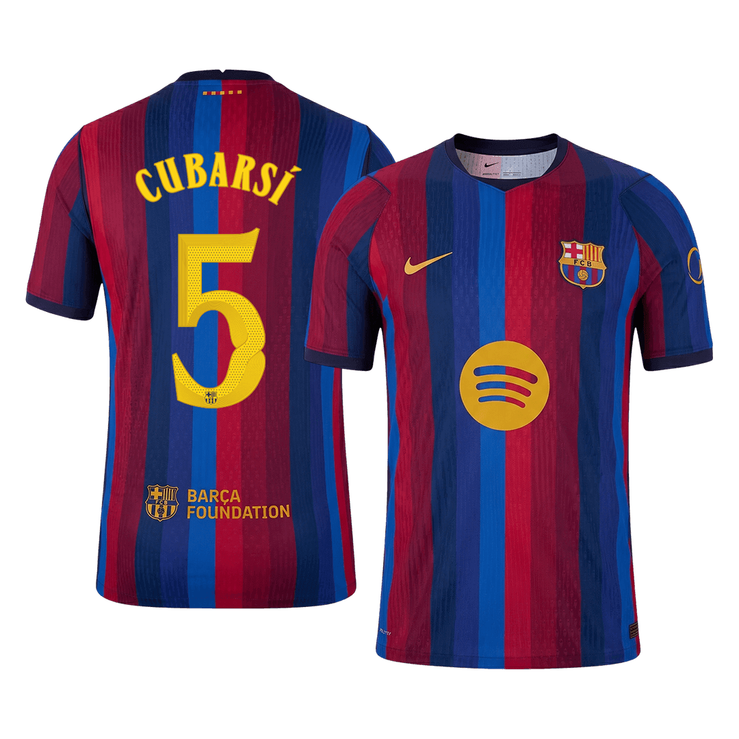 Barcelona pánsky domáci futbalový dres 2026/27 – CUBARSÍ #5 – UCL [hráčska verzia]