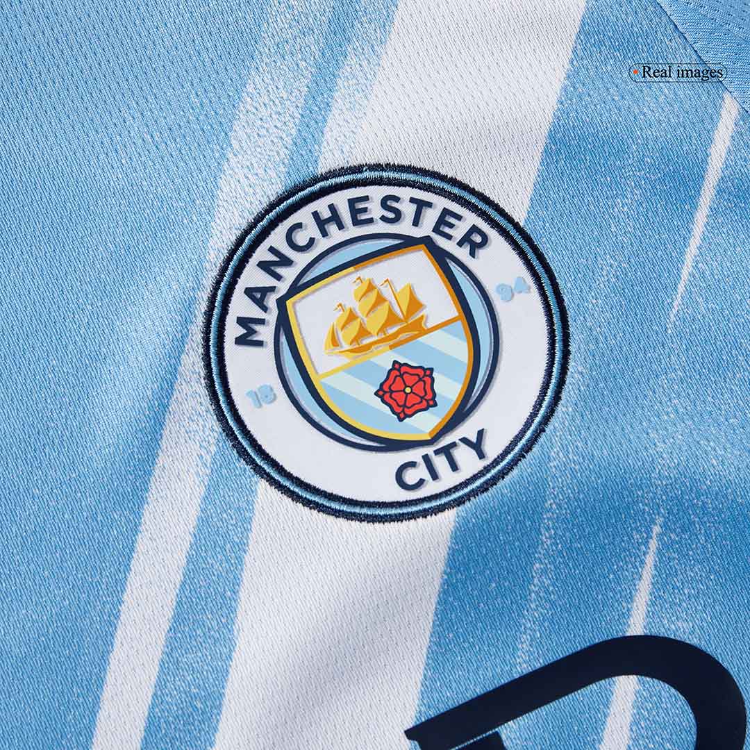 Manchester City pánsky domáci futbalový dres s dlhými rukávmi 2025/26