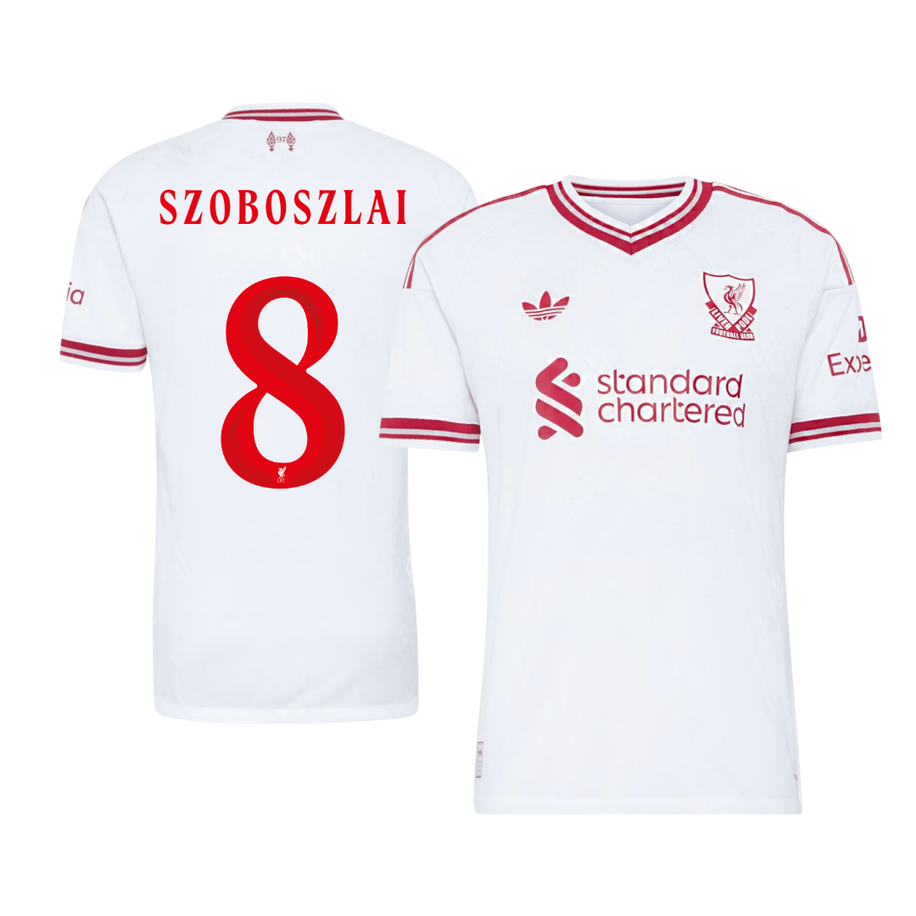 Liverpool pánsky Vonkajší futbalový dres 2026/27 – SZOBOSZLAI #8 – UCL [hráčska verzia]