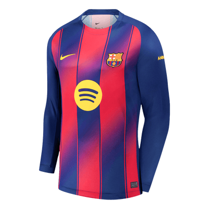 Barcelona pánsky domáci futbalový dres s dlhými rukávmi 2025/26