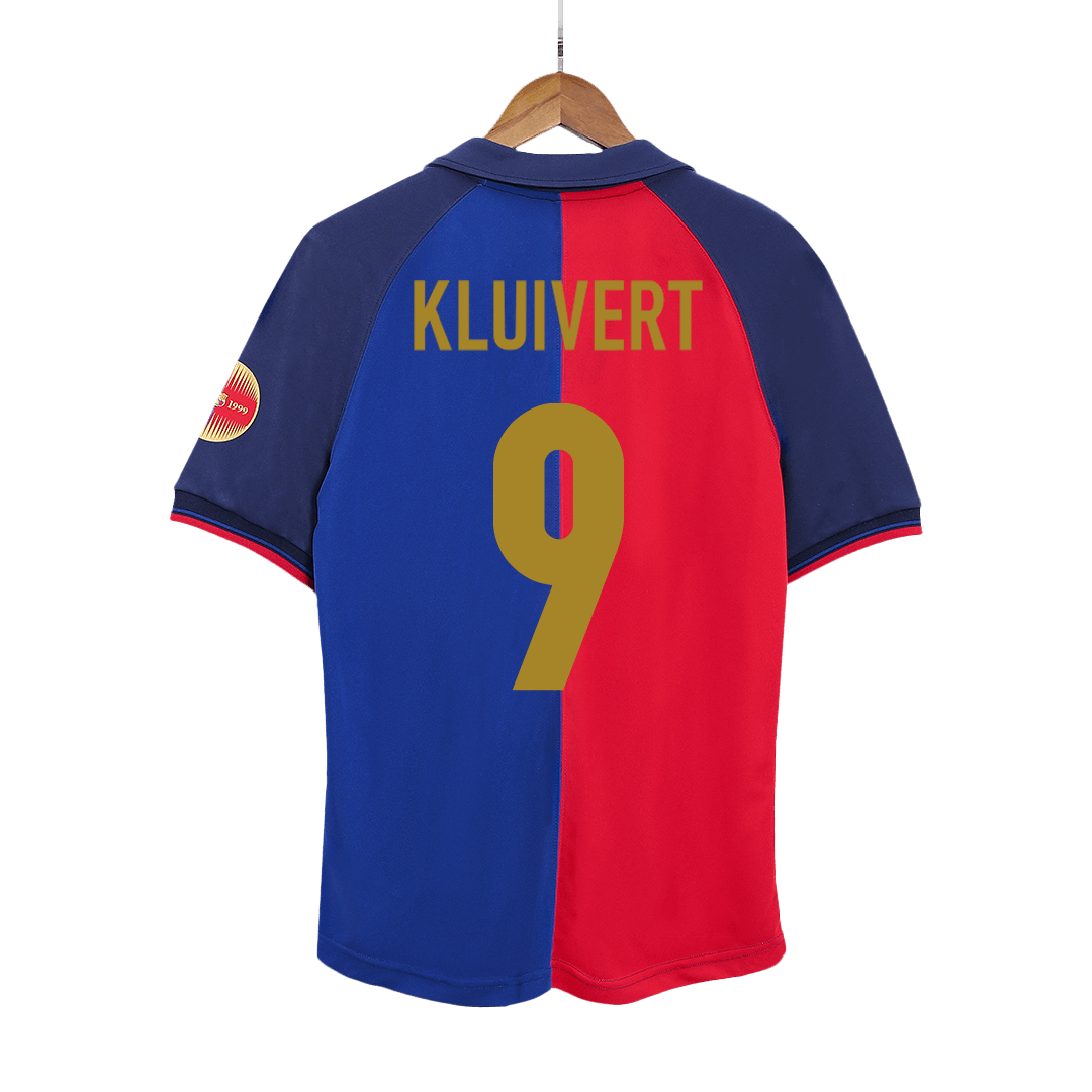 Barcelona pánsky domáci retro futbalový dres 1999/00 - KLUIVERT #9