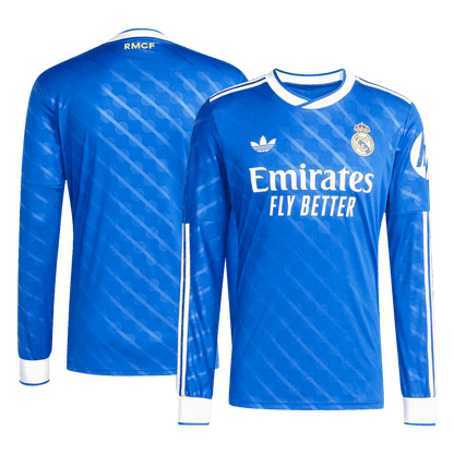 Real Madrid pánsky tretí futbalový dres s dlhými rukávmi 2025/26